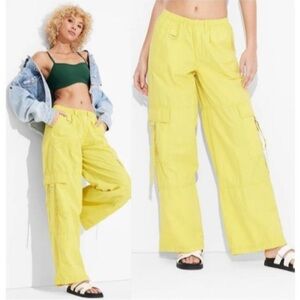 Wild Fable Bright Yellow Wide Leg Pants